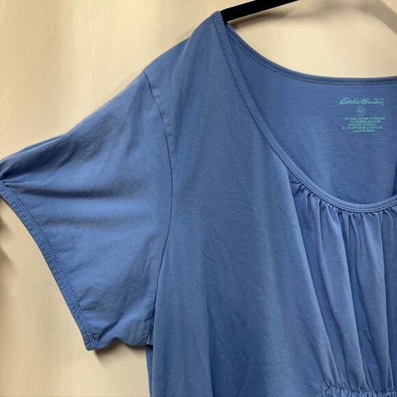 Eddie Bauer Womens Pima Cotton Tee 4X Synced Lightweight Spring Summer Classic - Picture 4 of 13